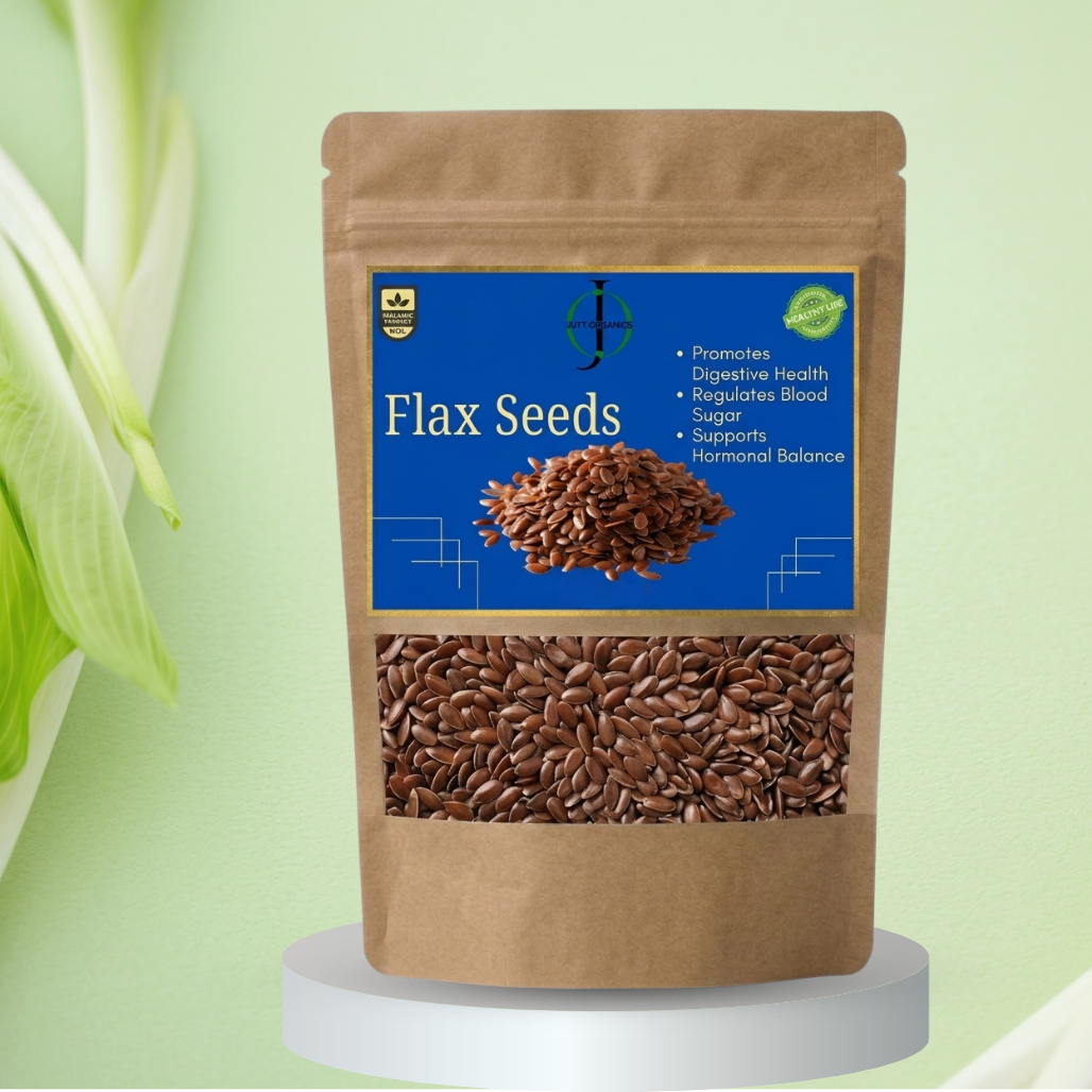 100% Pure Organic Flax Seeds (Alsi) | Omega-3, Digestive Health & Hormonal Support