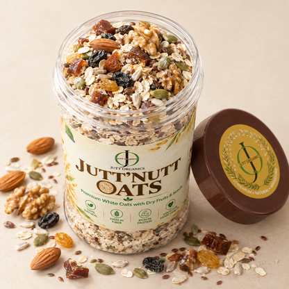 Oats with Nuts, Seeds & Dry Fruits + Pure Honey | Breakfast Combo