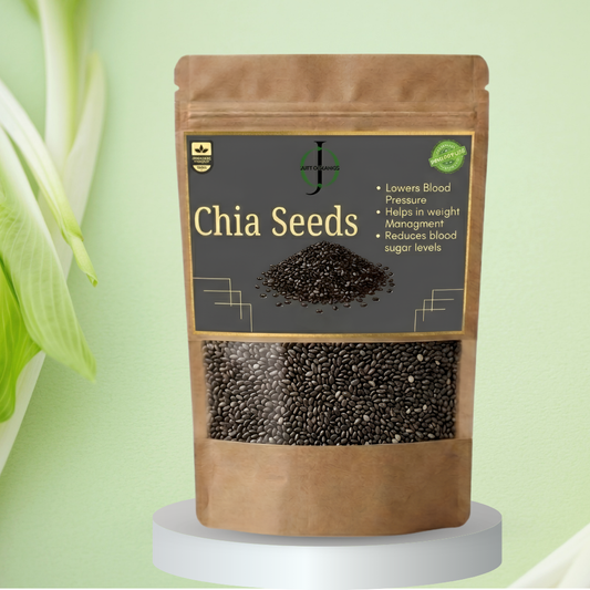 100% Pure Organic Chia Seeds | Superfood for Weight Management, Heart Health & Fiber