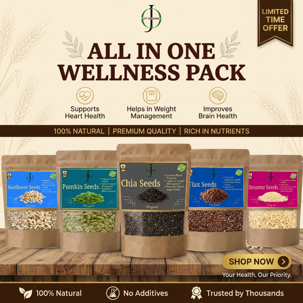5-in-1 Daily Wellness Seed Bundle | Chia, Flax, Pumpkin, Sunflower & Sesame Seeds Combo Pack