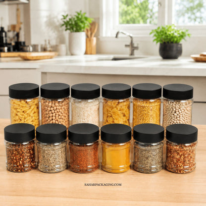 Premium Kitchen Storage Jar Set – 12 Pieces (800ml + 500ml)
