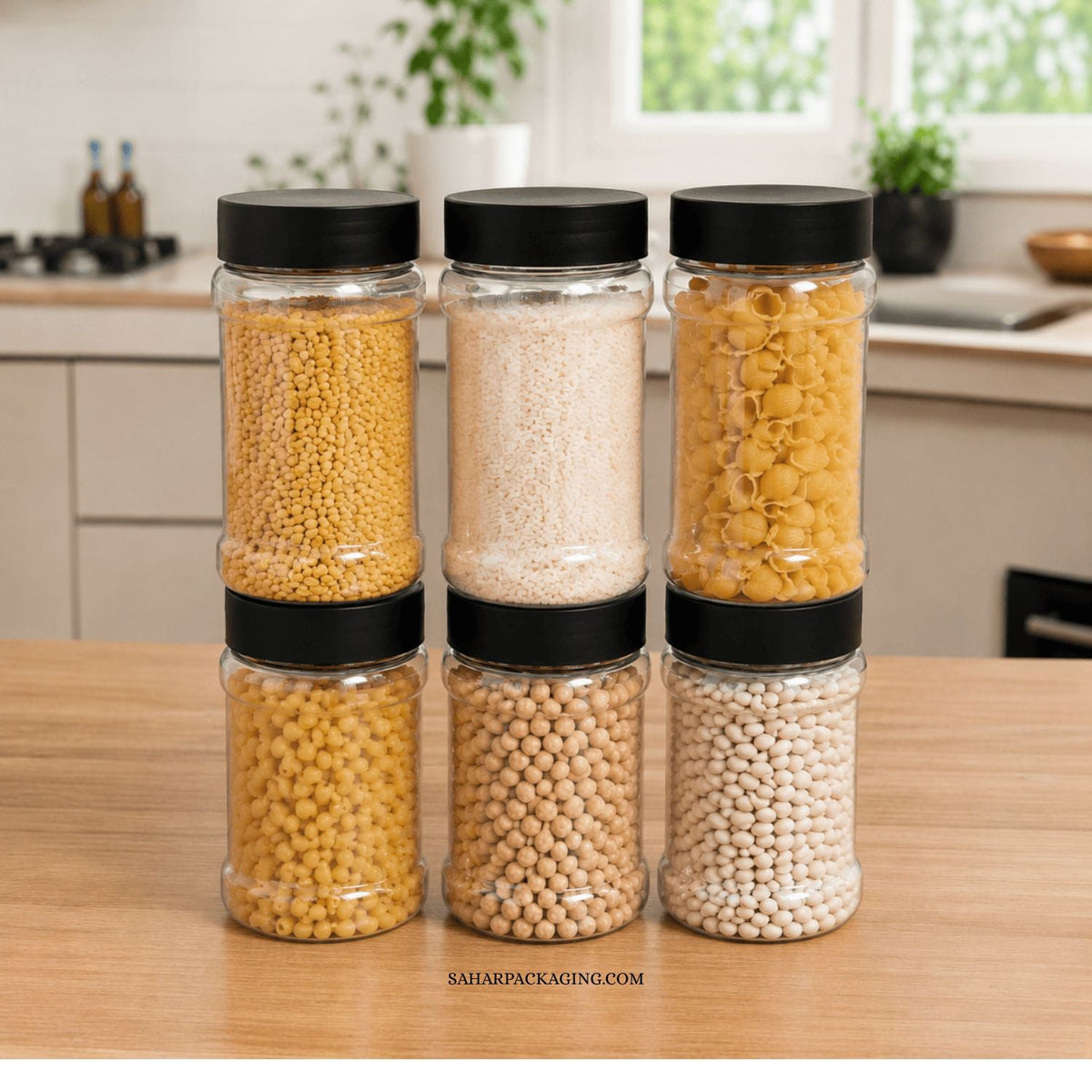Premium Kitchen Storage Jar Set – 12 Pieces (800ml + 500ml)