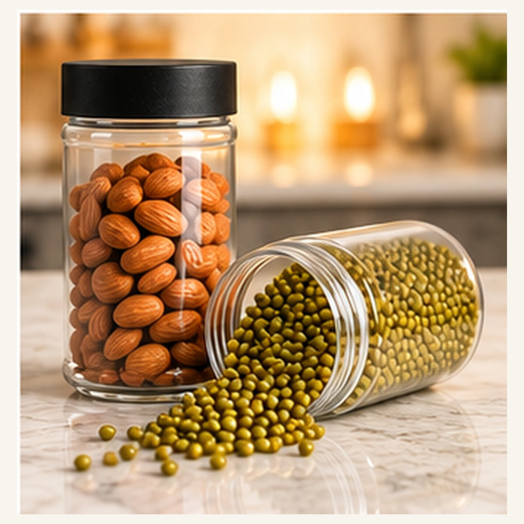 Kitchen storage jar lifestyle illustration