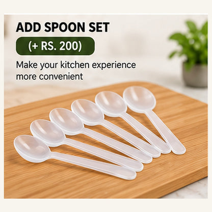 Optional spoon set for storage jars